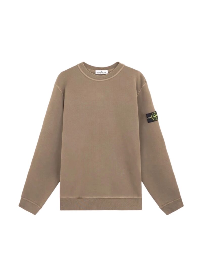 Свитшот STONE ISLAND 61241 ORGANIC COTTON DIAGONAL FLEECE 'OLD' EFFECT Свитшот STONE ISLAND 61241 ORGANIC COTTON DIAGONAL FLEECE 'OLD' EFFECT