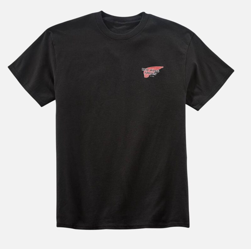 Футболка RED WING CLASSIC LOGO T-SHIRT Unisex T-Shirt in Black Cotton Футболка RED WING CLASSIC LOGO T-SHIRT Unisex T-Shirt in Black Cotton