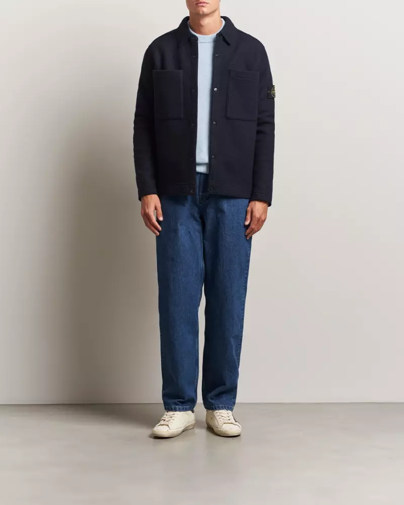 Овершот STONE ISLAND Felted Wool Overshirt Овершот STONE ISLAND Felted Wool Overshirt