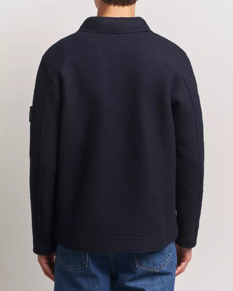 Овершот STONE ISLAND Felted Wool Overshirt Овершот STONE ISLAND Felted Wool Overshirt